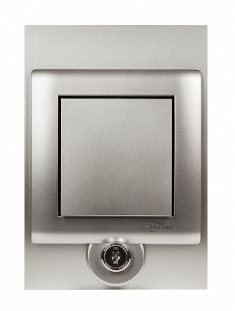 Gniazdo Sylo Lock z kluczykiem- srebrne